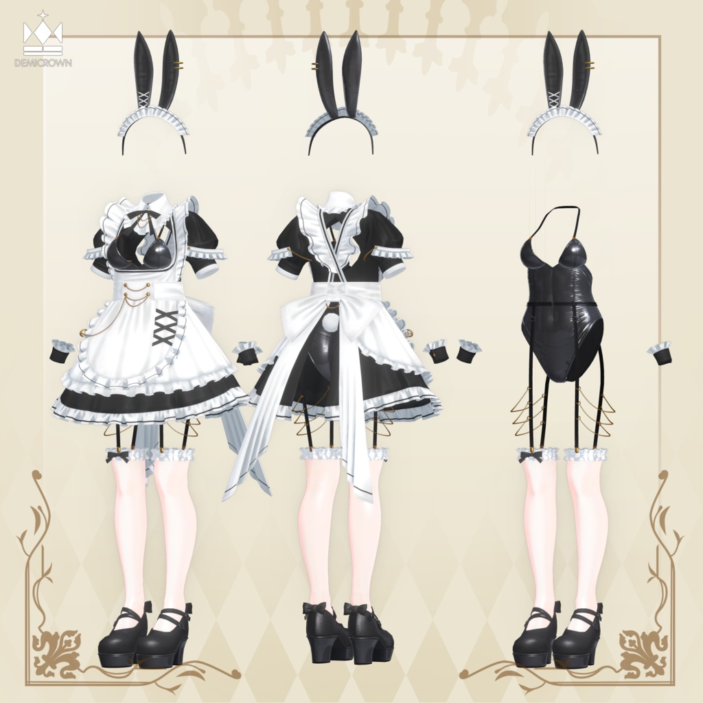 【VRChat】Servant Bunny【しなの/桔梗/萌/マヌカ/ライム/sio/森羅/セレスティア/愛莉/瑞希&ルルネ/竜胆】