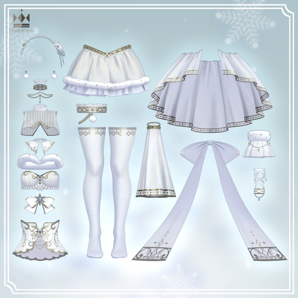 【VRChat】雪の精霊【しなの/桔梗/ライム/愛莉/セレスティア/森羅/萌/マヌカ/瑞希&ルルネ】