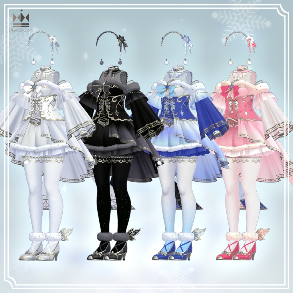 【VRChat】雪の精霊【しなの/桔梗/ライム/愛莉/セレスティア/森羅/萌/マヌカ/瑞希&ルルネ】