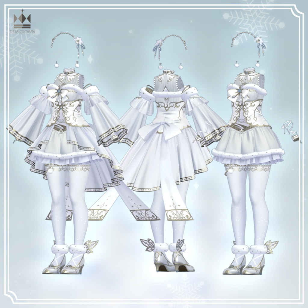 【VRChat】雪の精霊【しなの/桔梗/ライム/愛莉/セレスティア/森羅/萌/マヌカ/瑞希&ルルネ】