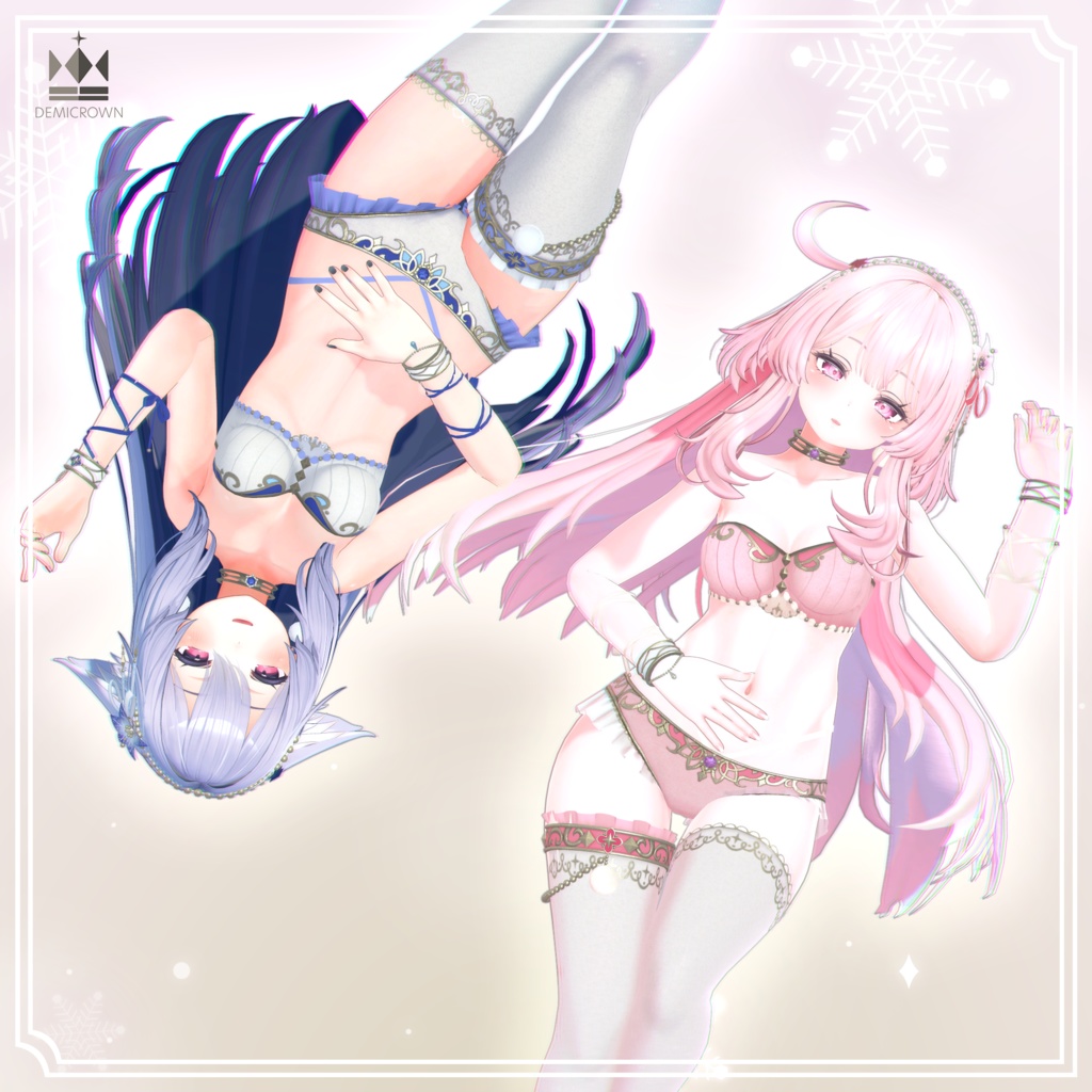 【VRChat】雪の精霊【しなの/桔梗/ライム/愛莉/セレスティア/森羅/萌/マヌカ/瑞希&ルルネ】