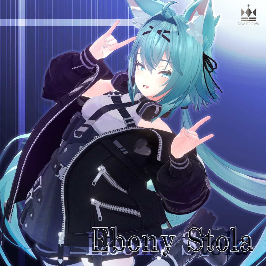 《1/16までSale》【VRChat】Ebony Stola【竜胆対応】