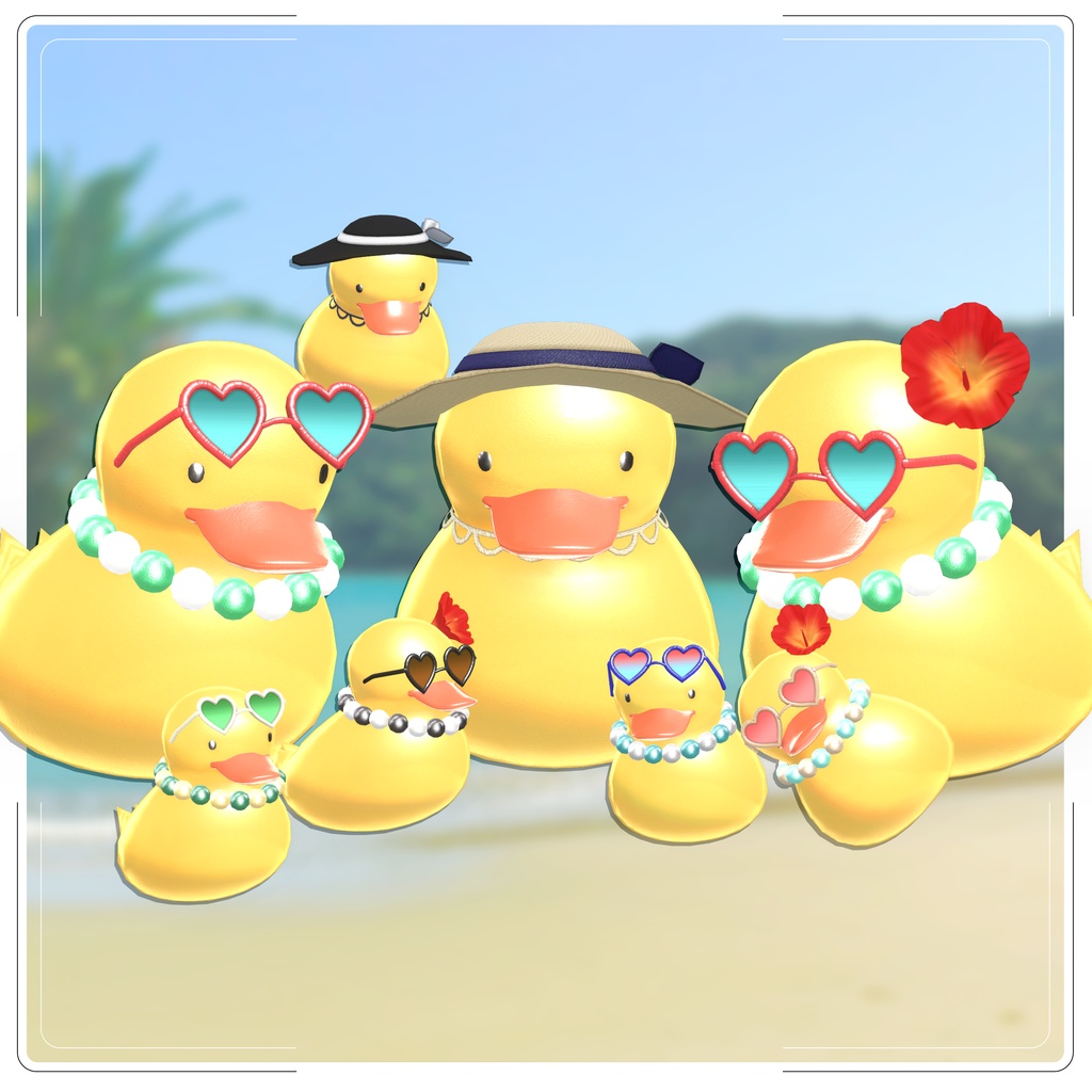 【7アバター対応 Fullpack】plumeria été【VRChat】