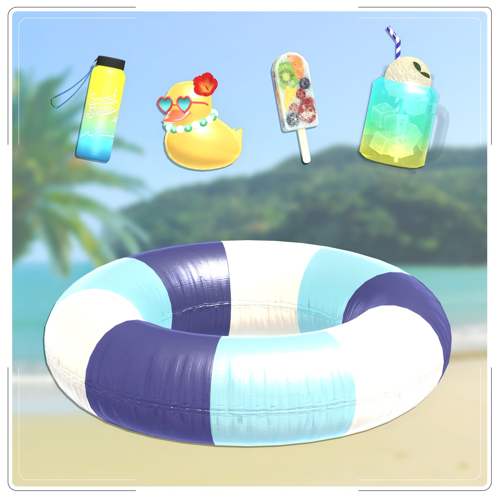 【7アバター対応 Fullpack】plumeria été【VRChat】