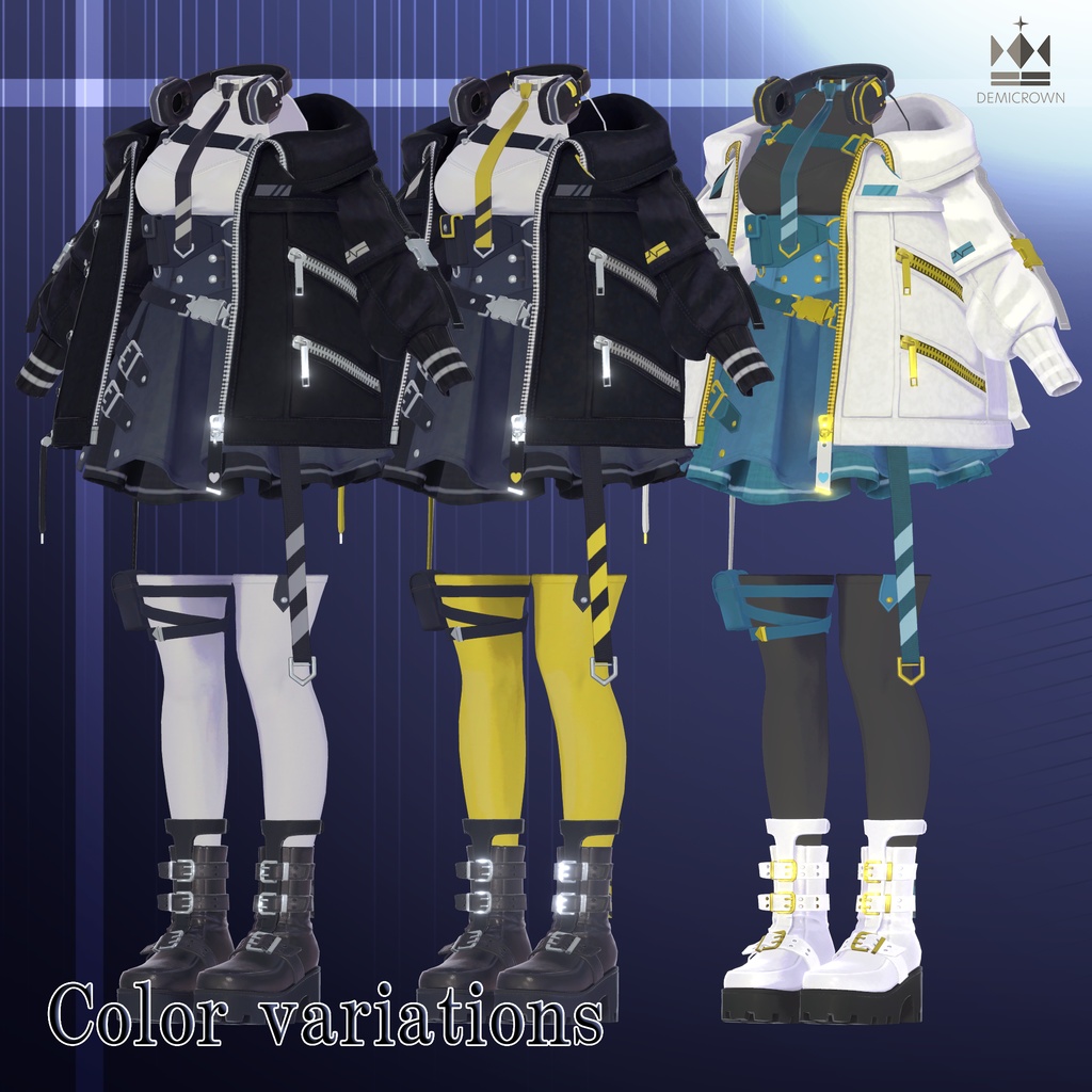 【VRChat】Ebony Stola【ミルティナ対応】