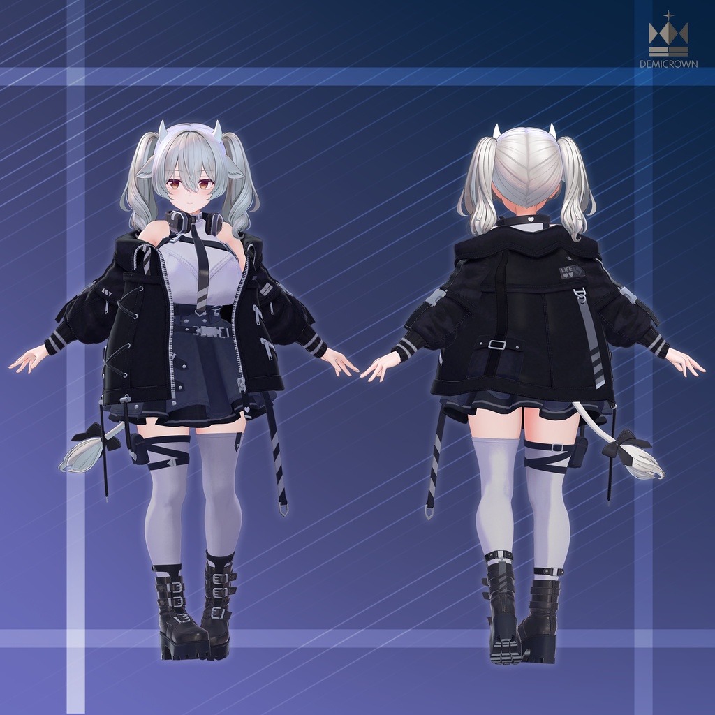 【VRChat】Ebony Stola【ミルティナ対応】