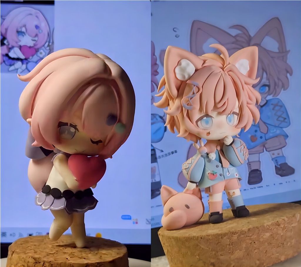 人物フィギュア リアル系 デフォルメ フルオーダー】デフォルメフィギュア制作代行[SDキャラ/ミニフィギュア