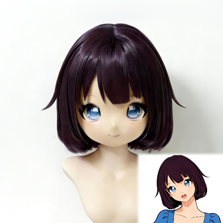 【オーダーメイド】1/3・1/4サイズ 二次元ドールヘッド制作[ボークス® DDH/MDD等に対応]