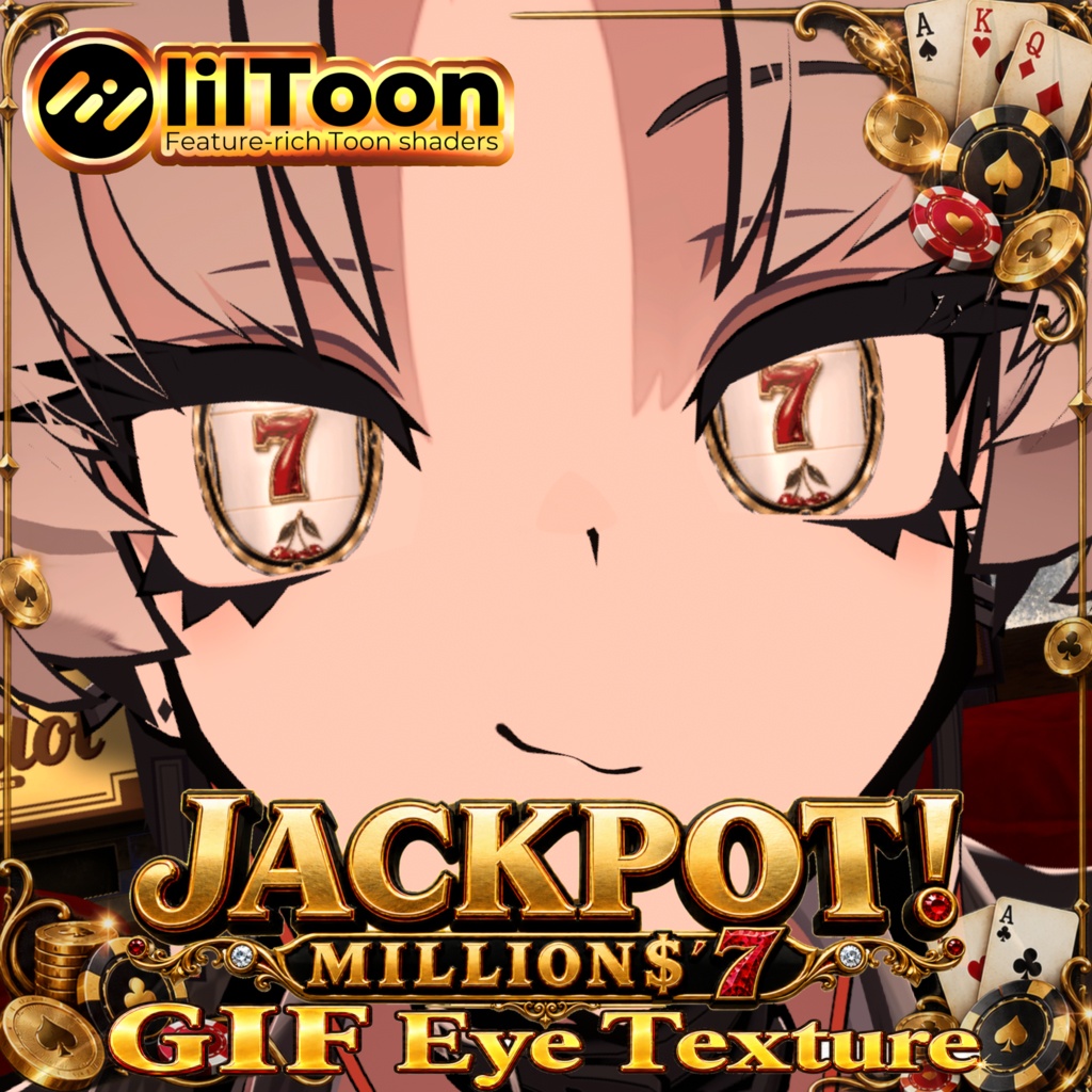 【 SALE中!!SiuSiu対応 】動く‼🎰 𝑱𝑨𝑪𝑲𝑷𝑶𝑻  𝑴𝑰𝑳𝑳𝑰𝑶𝑵💲´ 𝟕 🎲 Texture set