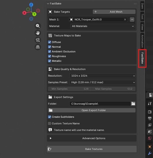 FastBake | Blender Addon