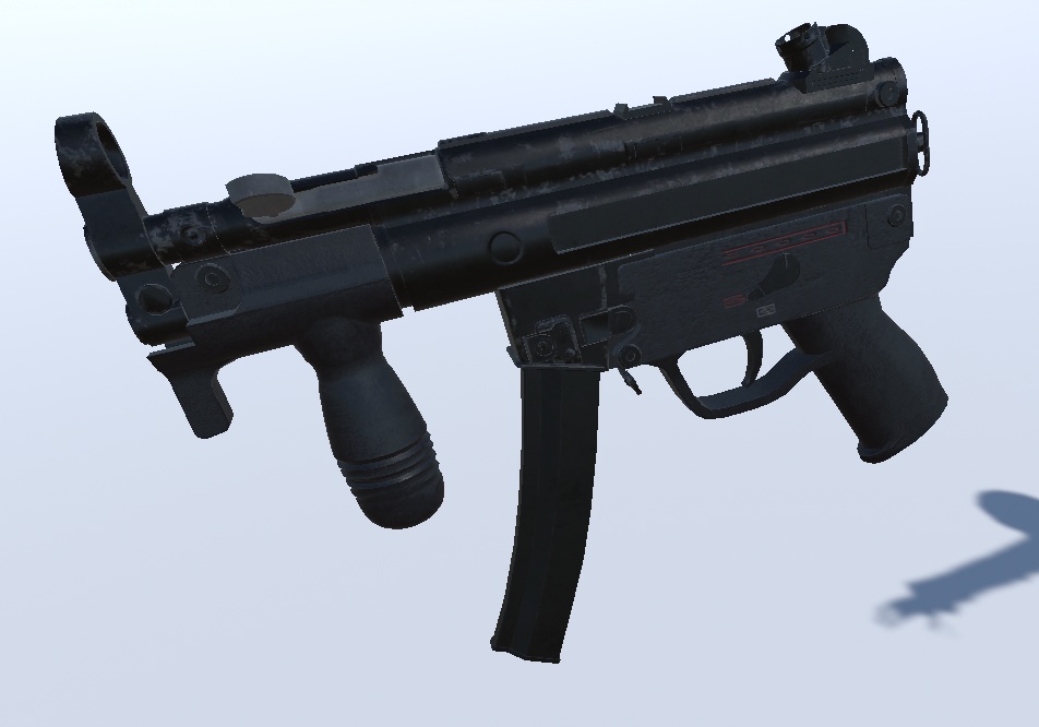 【VRChat向け】MP5K Submachine Gun