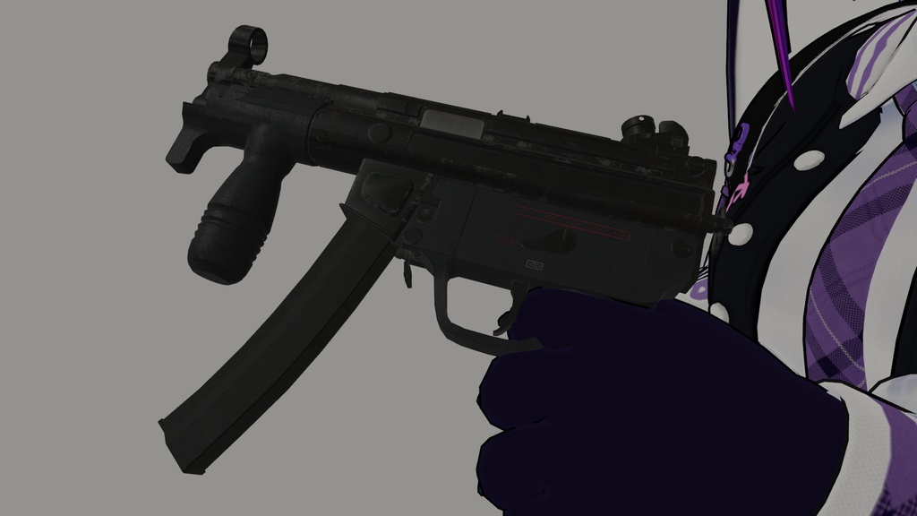 【VRChat向け】MP5K Submachine Gun