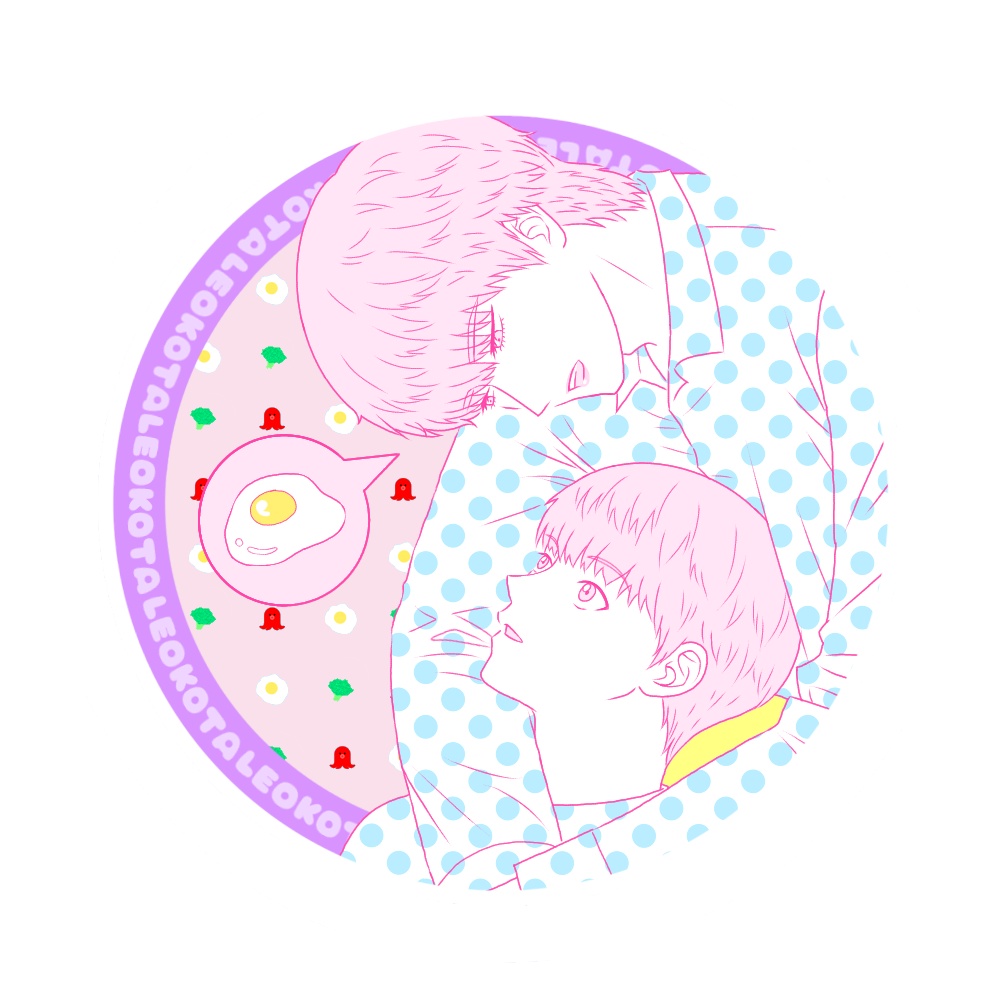 れおこた缶バッジ（58㎜）