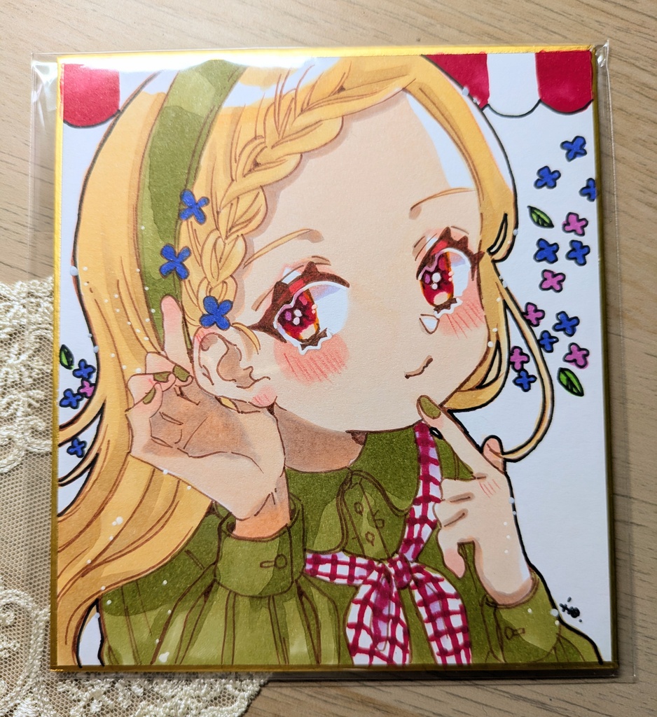 コピックガールズ01♥寸松庵色紙原画