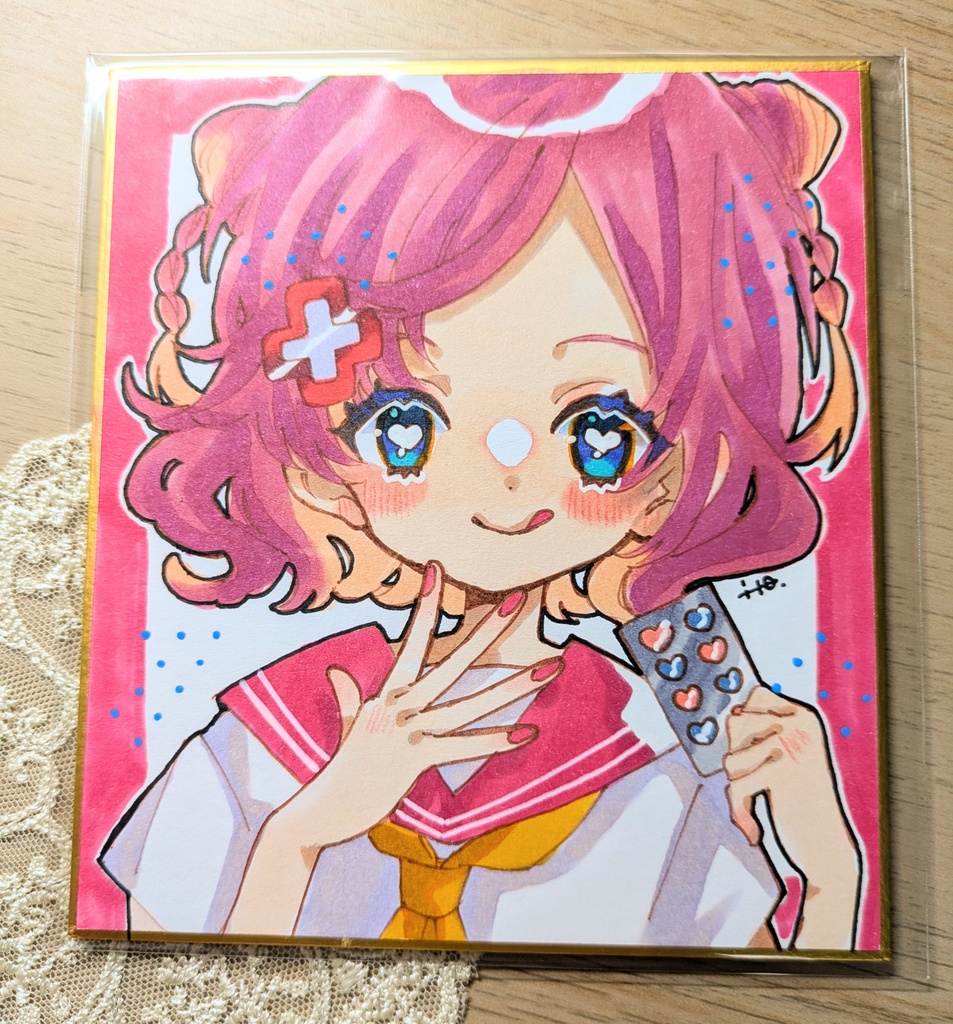 コピックガールズ02♥寸松庵色紙原画