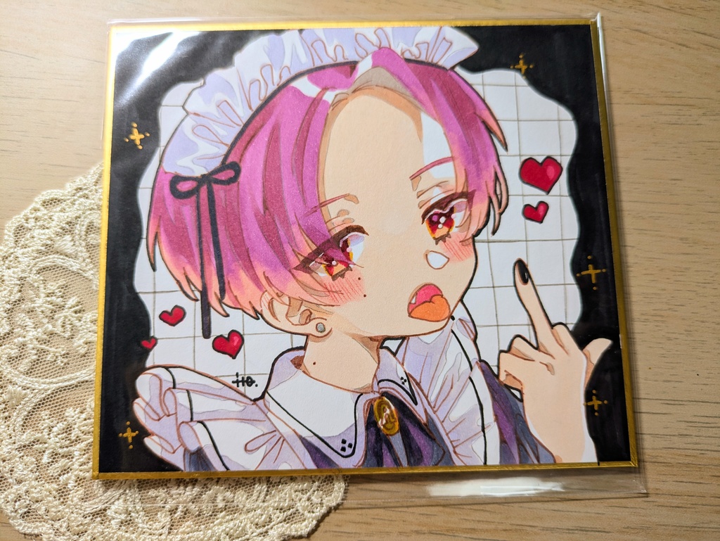 メイドくん♥寸松庵色紙原画