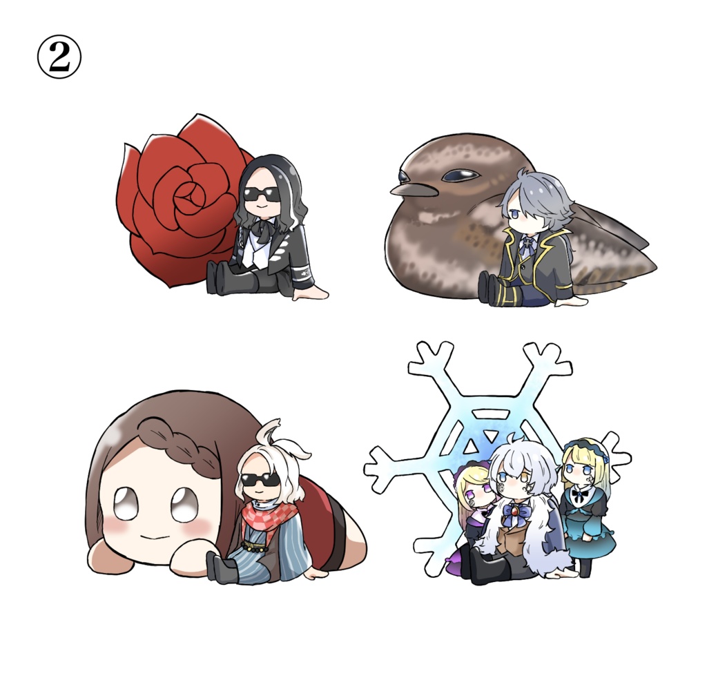 ステッカーセット 4種