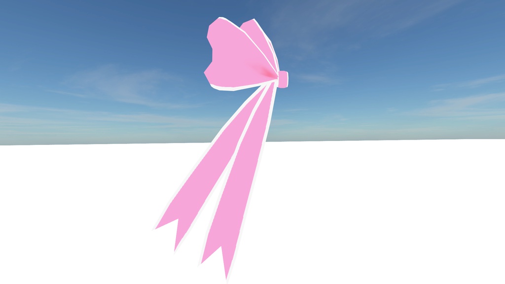 【VRChat向け】リボンセット6+1種類 + 汎用テクスチャ3種