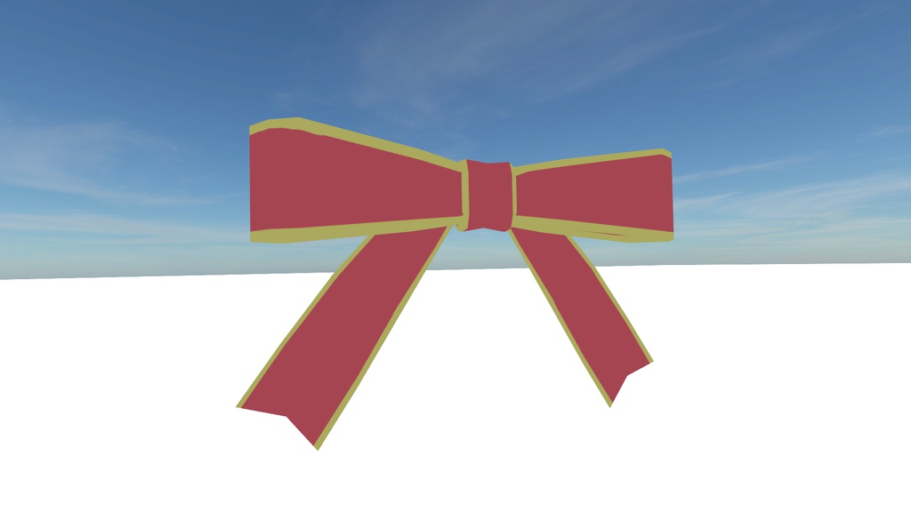 【VRChat向け】リボンセット6+1種類 + 汎用テクスチャ3種