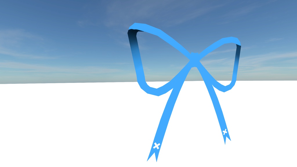 【VRChat向け】リボンセット6+1種類 + 汎用テクスチャ3種