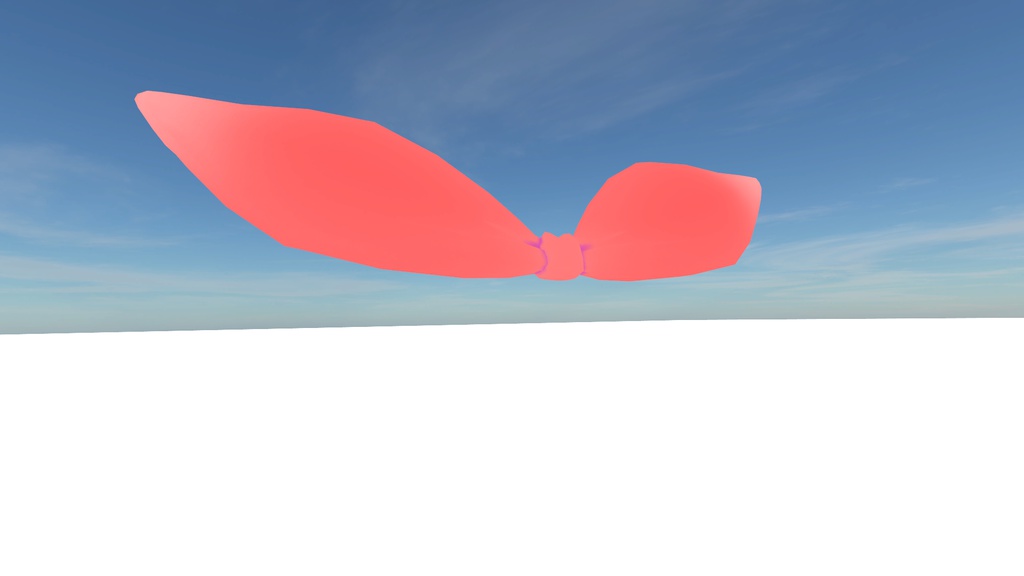 【VRChat向け】リボンセット6+1種類 + 汎用テクスチャ3種