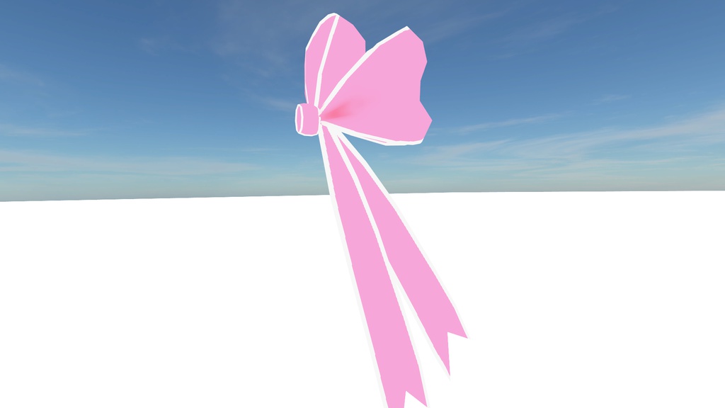 【VRChat向け】リボンセット6+1種類 + 汎用テクスチャ3種