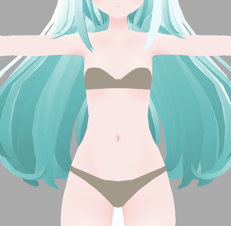 【CC0】オリジナルアバター「シャペル素体」