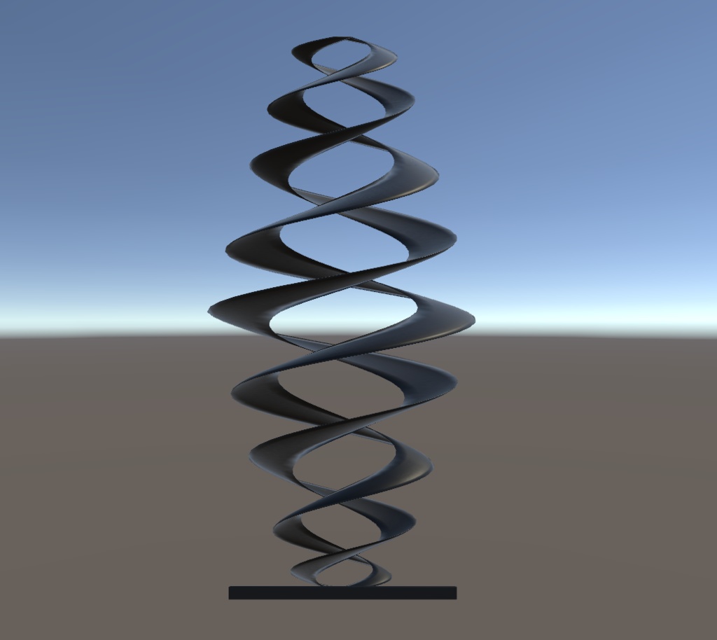 【3Dモデル】インテリアライト spiral