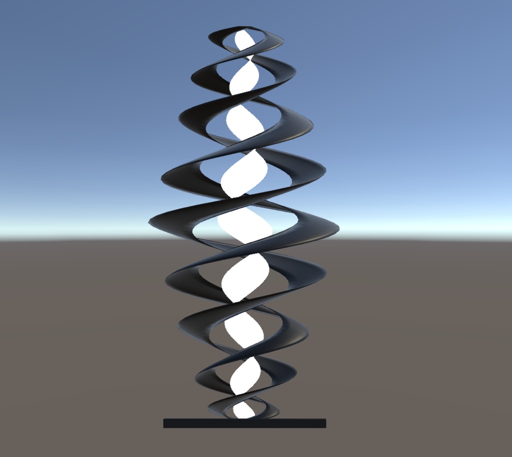 【3Dモデル】インテリアライト spiral