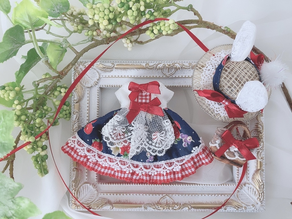 オビツ11 ワンピース・帽子・bag 3点セット