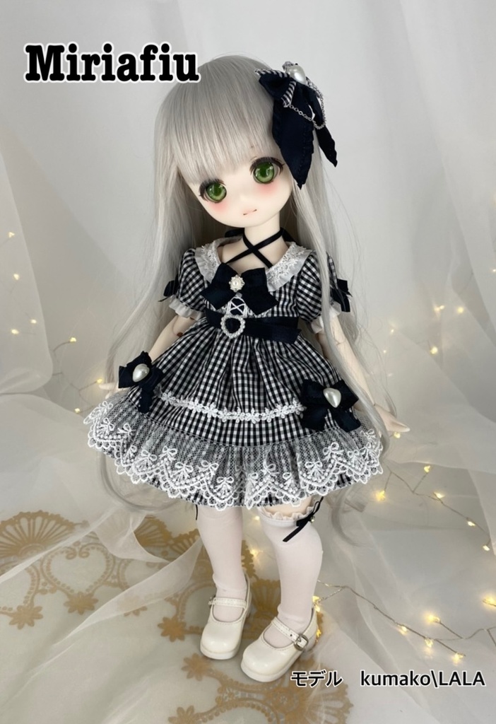 kumakoちゃん お洋服5点セット ★ギンガムチェックハート