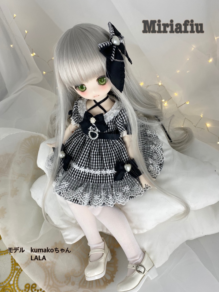 kumakoちゃん お洋服5点セット ★ギンガムチェックハート