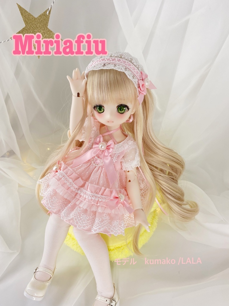 kumakoちゃん★ミルフィーユ★ワンピースセット(ピンク)