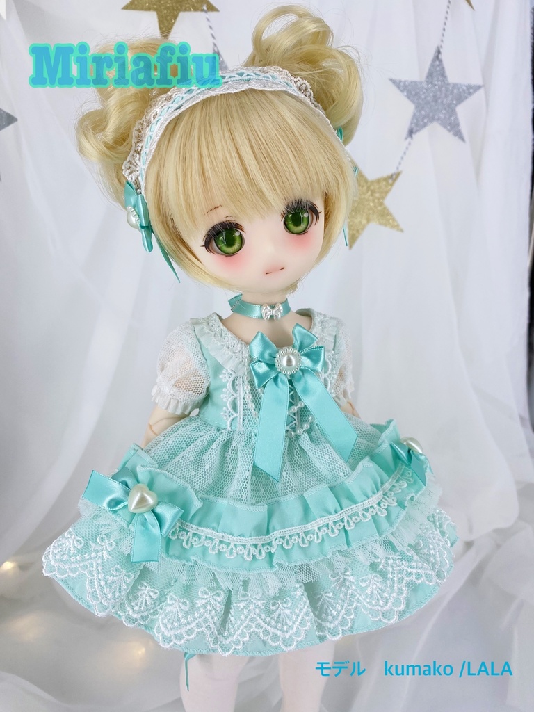 kumakoちゃん☆ミルフィーユ☆ワンピースセット(ミント)