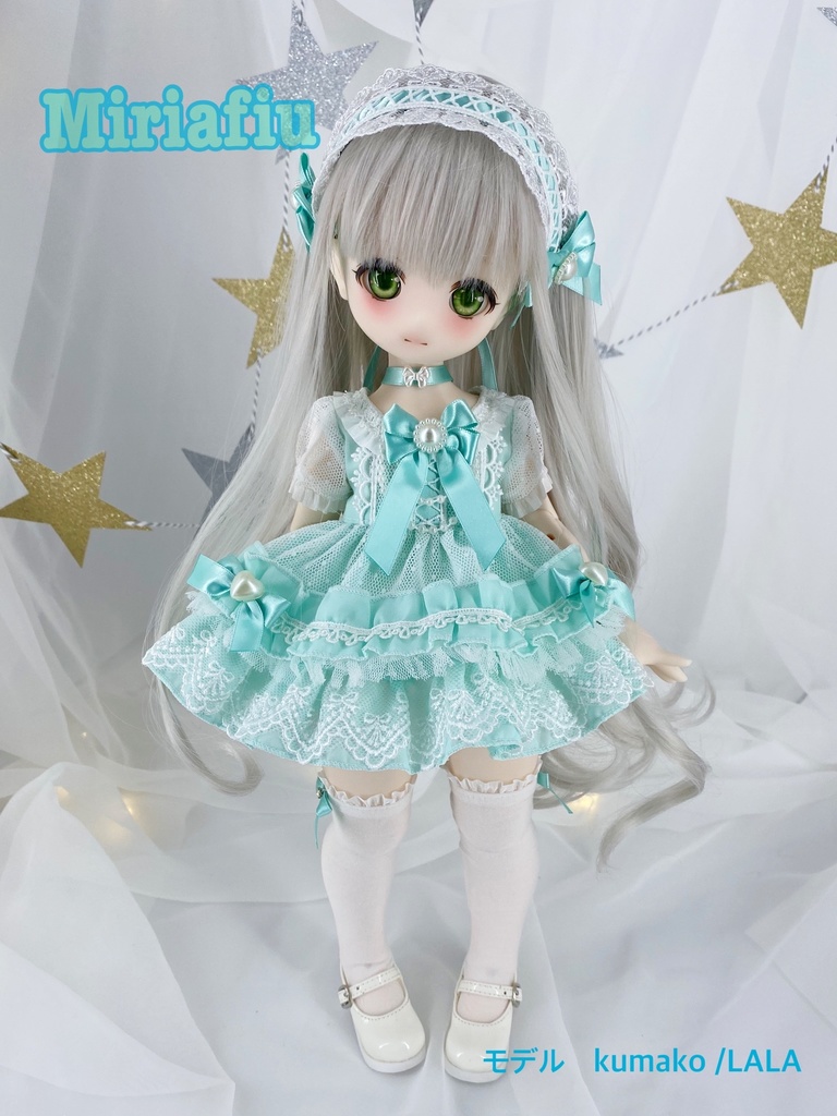 kumakoちゃん☆ミルフィーユ☆ワンピースセット(ミント)