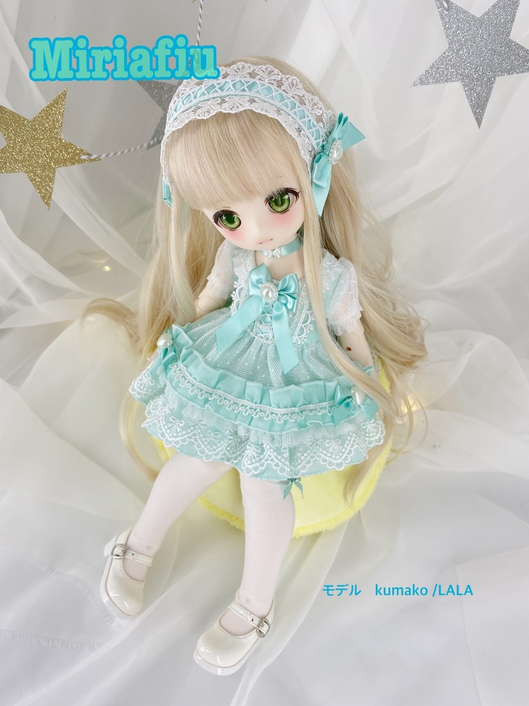 kumakoちゃん☆ミルフィーユ☆ワンピースセット(ミント)