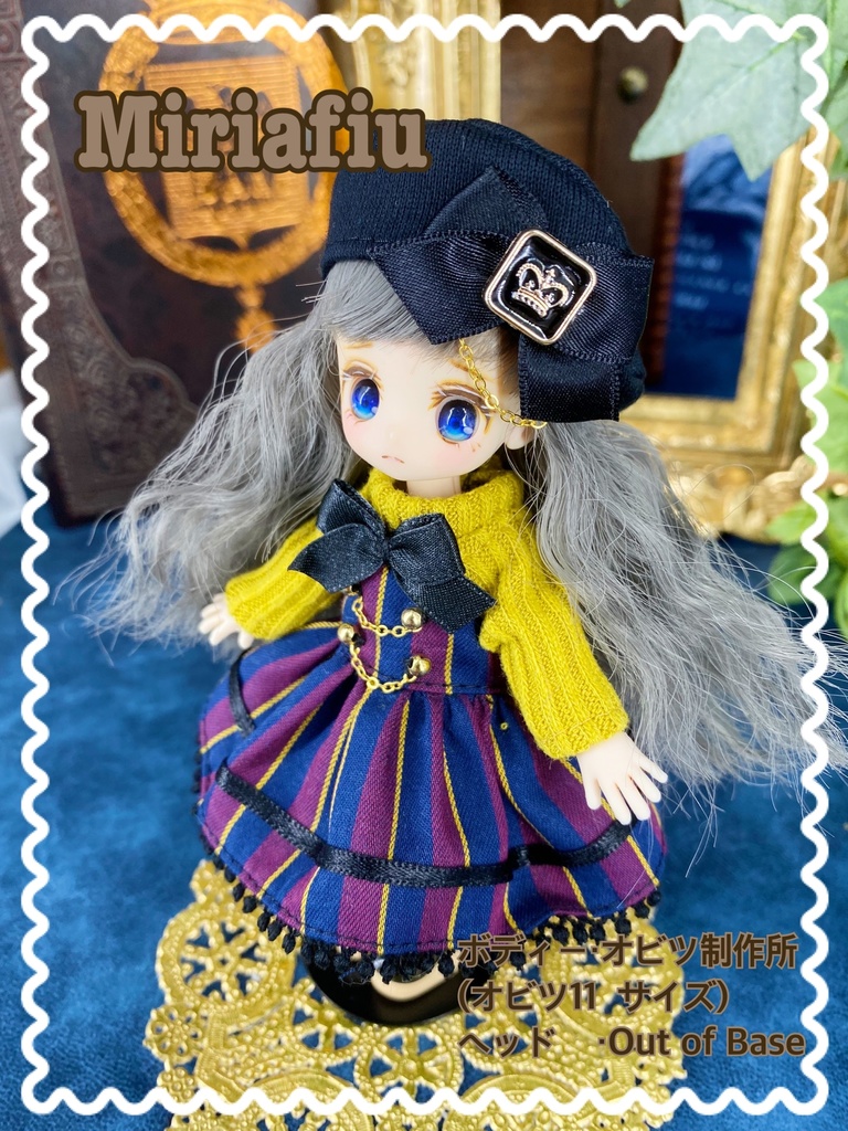 レジメンタルストライプニットワンピA