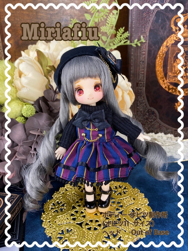 レジメンタルストライプニットワンピB