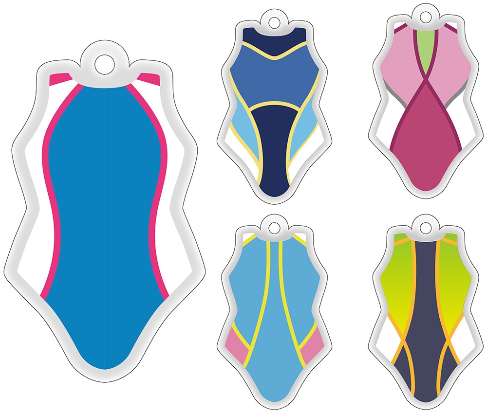 競泳水着アクリルキーホルダー