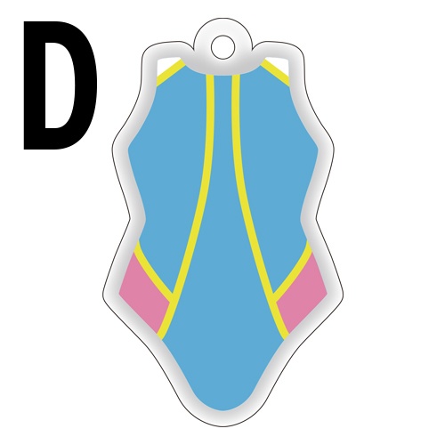 競泳水着アクリルキーホルダー