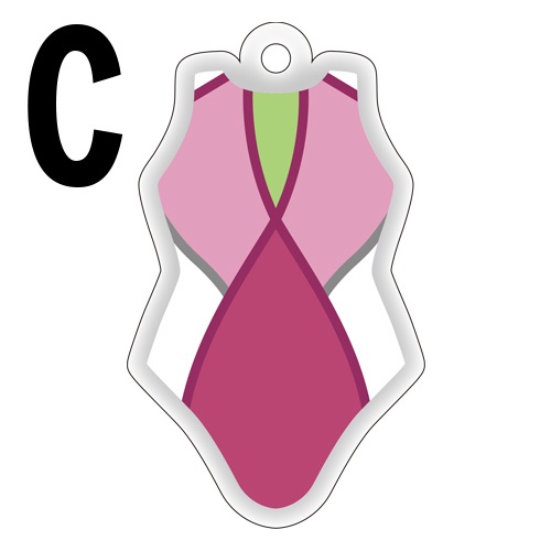 競泳水着アクリルキーホルダー