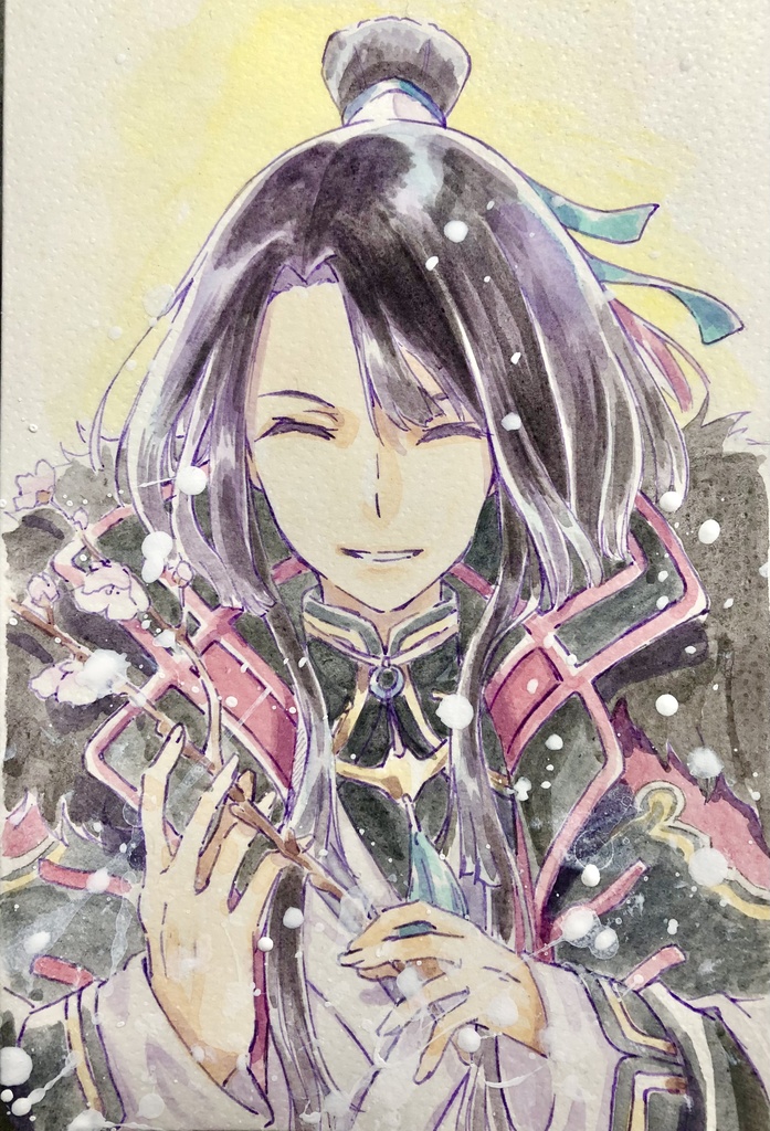 FGO 太公望 水彩絵