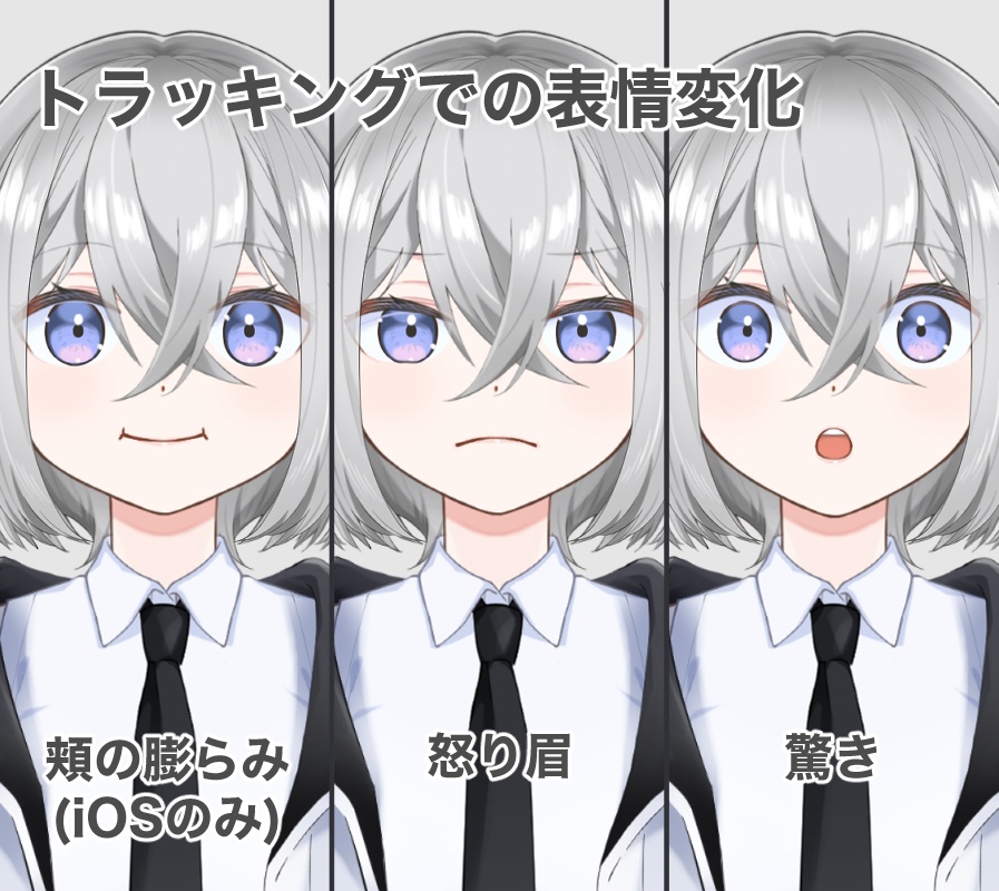 【VTubeStudio対応カスタマイズ可能Live2Dモデル】G01