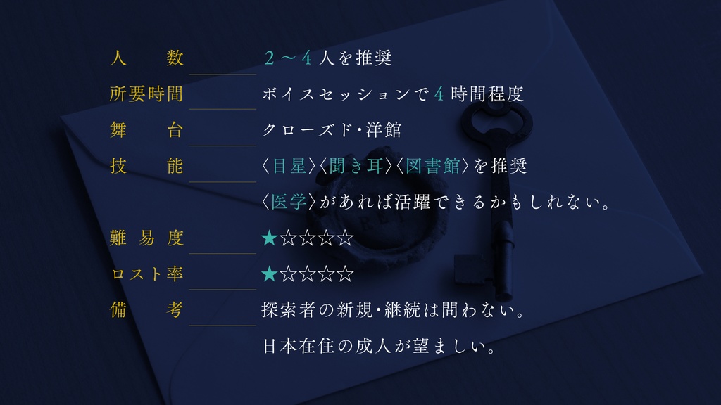 海色の遺産 【クトゥルフ神話TRPG】SPLL:E195578