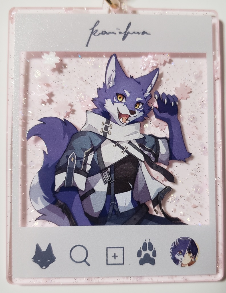 【桜仕様】SNS風アクリルキーホルダー