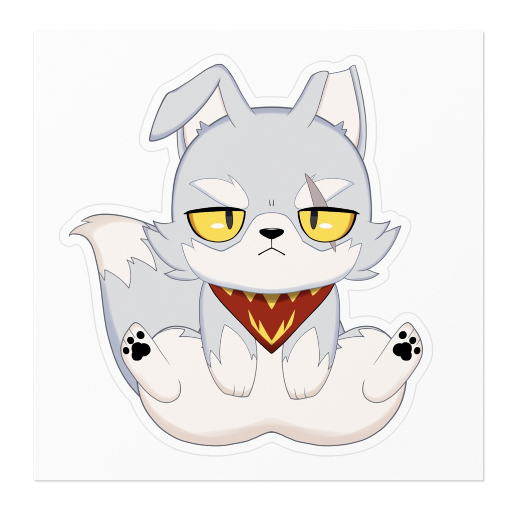 咬ませイヌステッカー