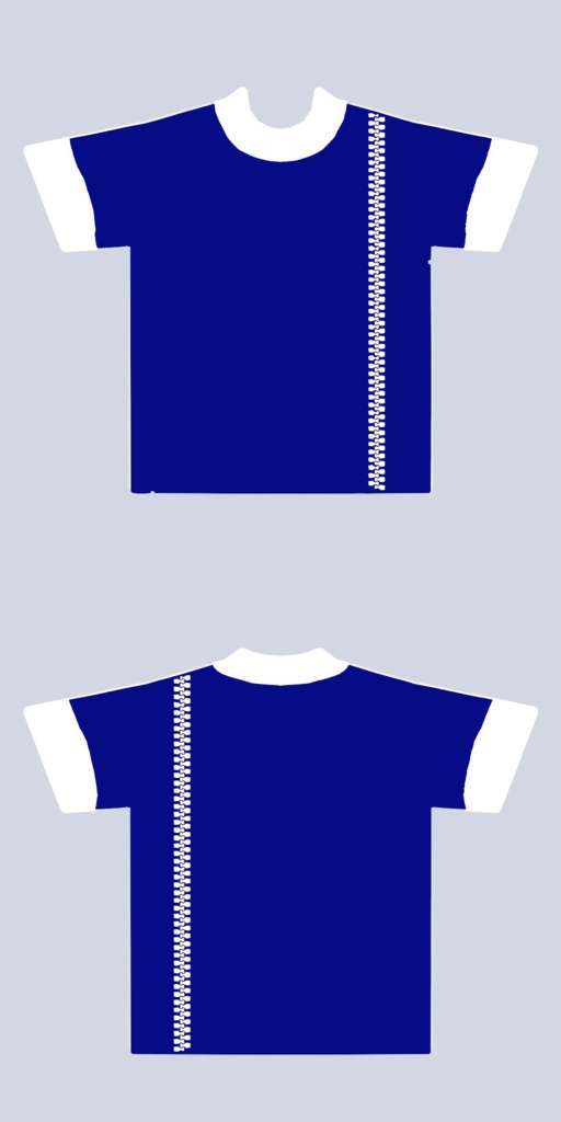 【無料版あり、商用法人利用OK】VRoid_Zipper_v2 Tシャツ袖短テクスチャ