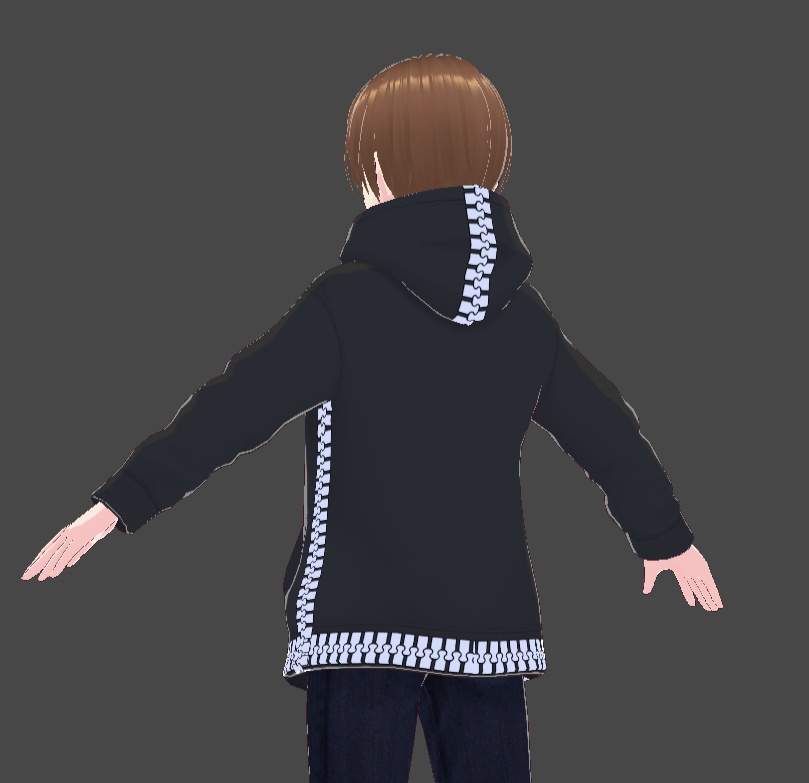 【商用法人利用OK】VRoid_Zipper_パーカーテクスチャ