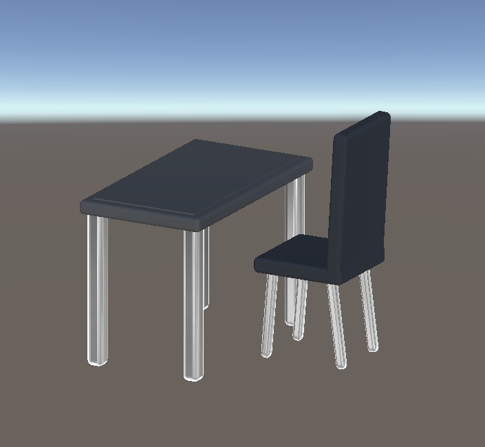 【無料版あり】シックな机・椅子3Dモデル【VRchat/商用利用可】