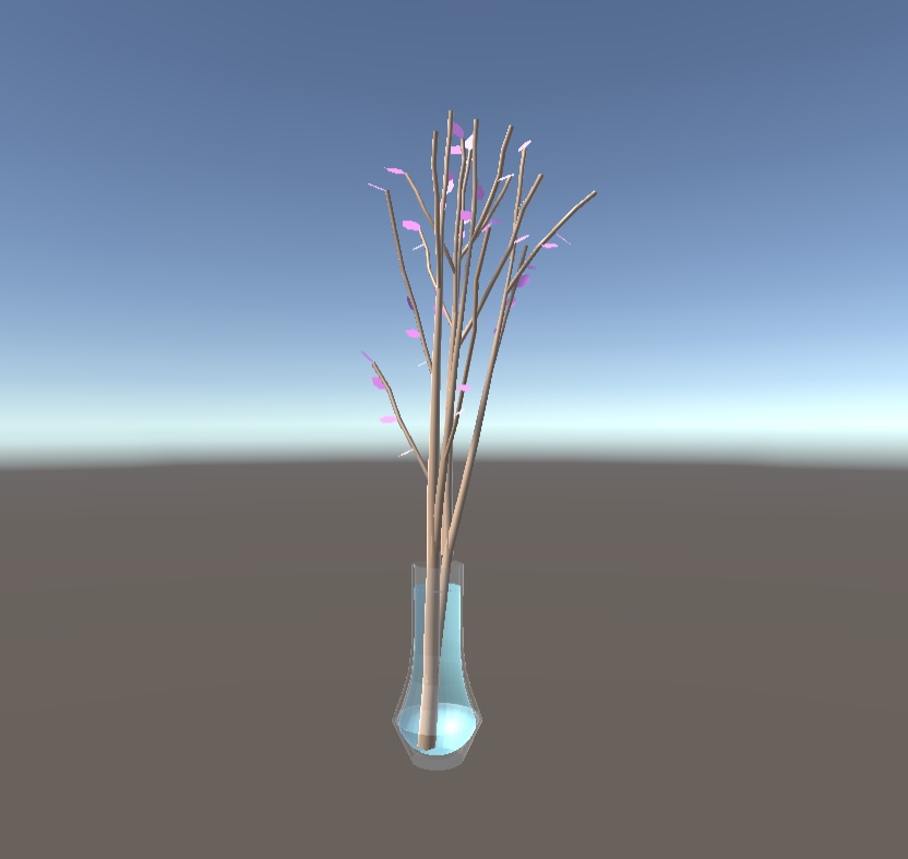 【free/無料版あり】cherry blossoms vase 3D model【VRchat】